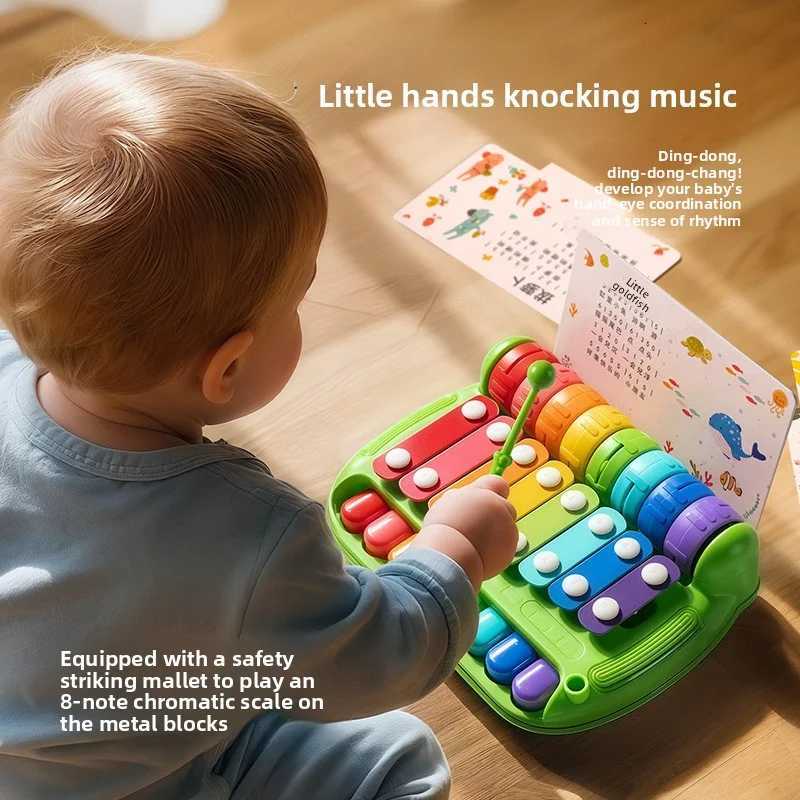 Baby Toy 2-in-1 Piano Toy Eight tone Hand Piano Toy Baby Toy Piano Instrument Y260319