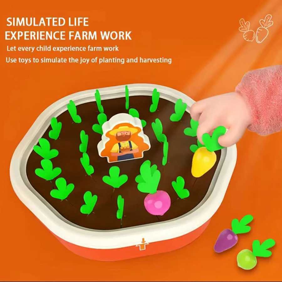1pcs- Montessori Toys For Toddler Toys Educational Colorful Shape Toy Pull Carrot Set Counting Discouvery Toys For Kids Learning Y260319