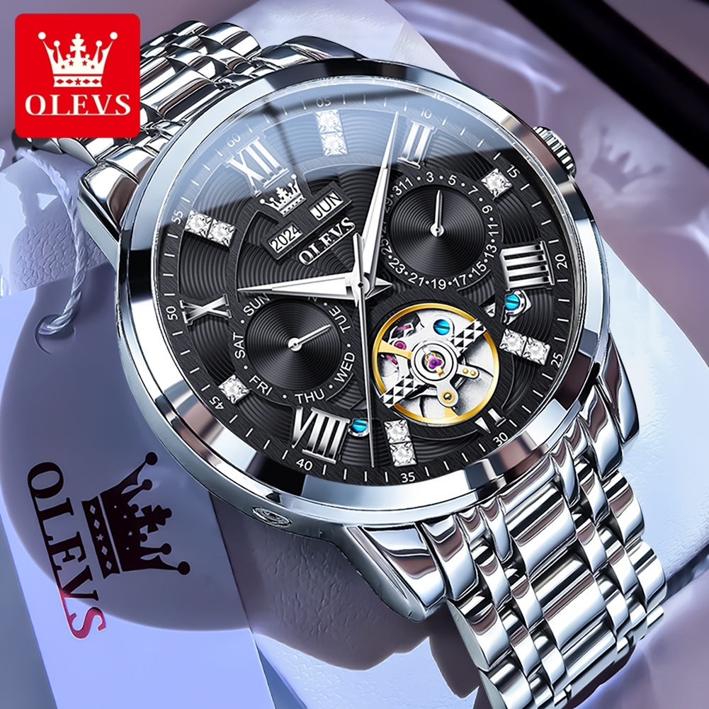 Watch Fashion Watch Fashion Olys Brand Watch Multi Functional Fashion Mechanical Watch Watches Men Designer Business Classic Waterproof Men's Wat