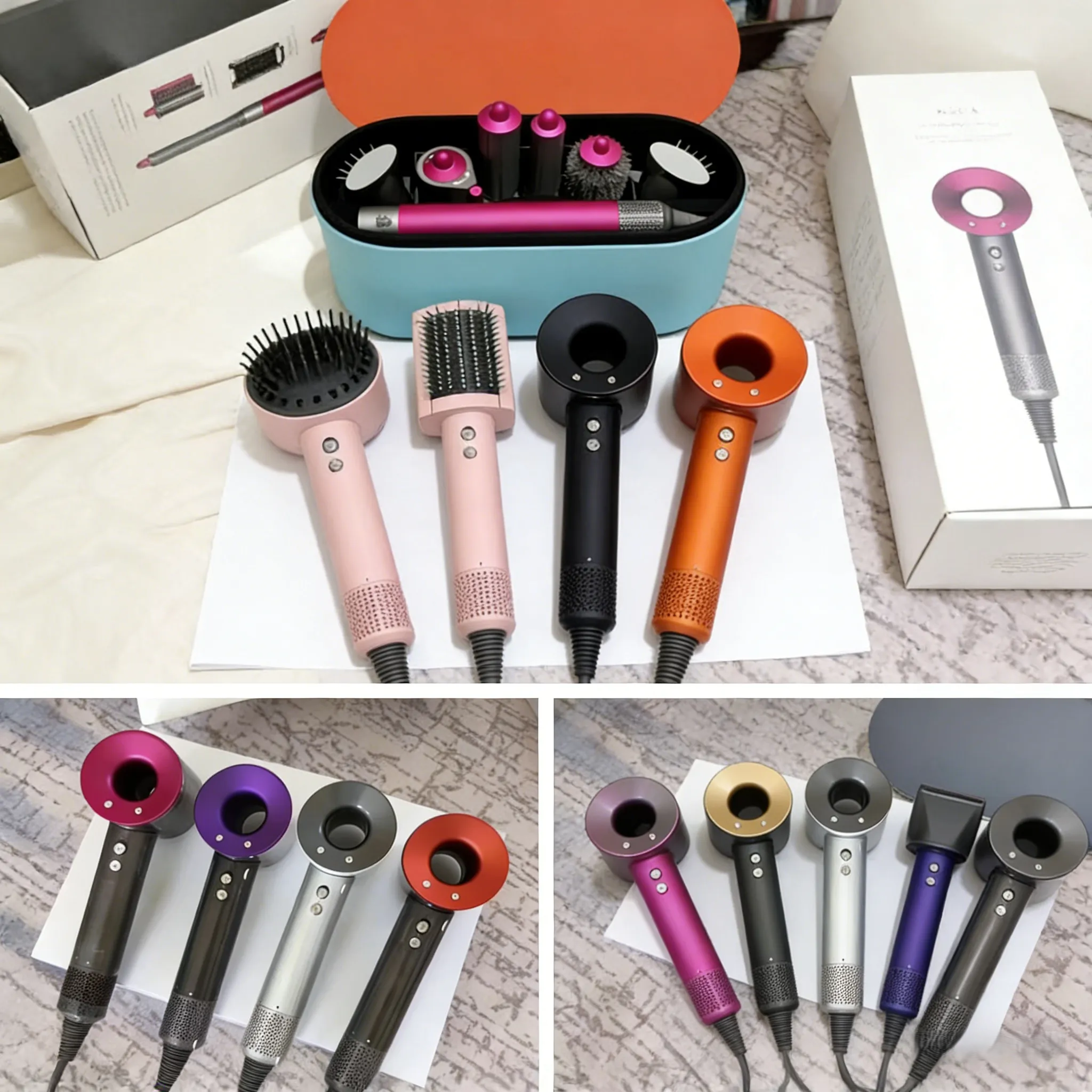 HD08/HT01 high speed ion hair dryer with magnetic accessories is a professional household hair salon quick drying hair dryer