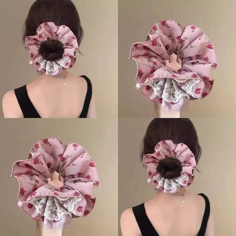 Gentle And Sweet Rose Lace Hairband Hair Accessories For Women H260319