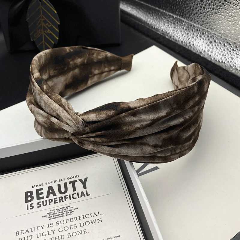 Fashionable fabric high-crown hair hoop for women adult wide-brimmed press-fit face-washing head hoop H260319