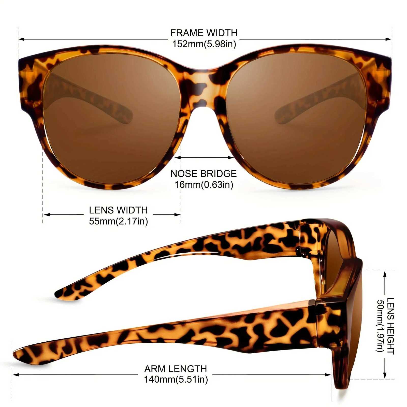 Polarized Sunglasses Fit Over Glasses Sunglasses for Women to Go Over Glasses Lightweight-SG0179 H260319 - view 4