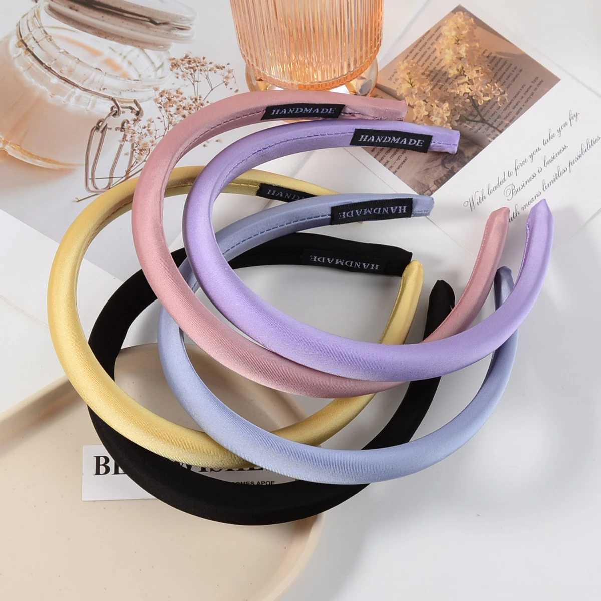 5-Piece Set of Stylish and Elegant Satin Hairbands for Women Suitable for Dresses Parties Balls and Friend Gatherings H260319