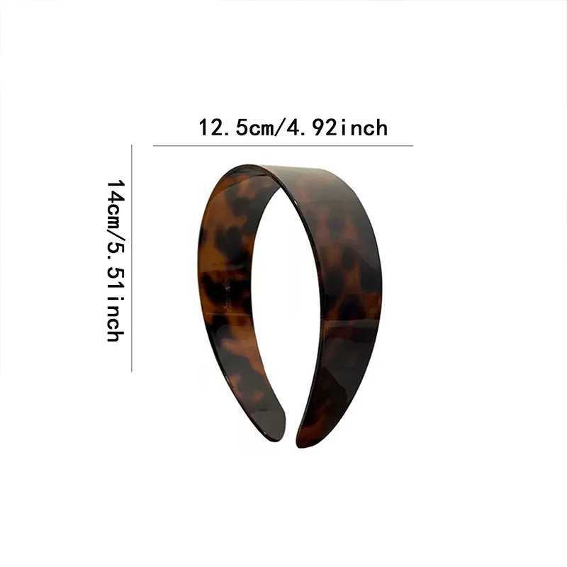 Creative Skincare Headband Tortoiseshell Print Non Slip Hair Band For Washing Face Makeup Acetate Vintage Style Headwrap Women H260319