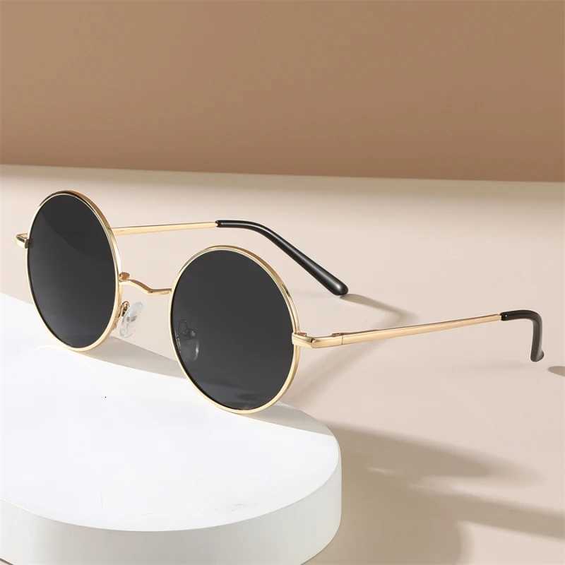 Fashion Retro Round Hippie Sunglasses for Women Men Trendy Punk Disco Party Glasses Circle Metal UV Protection Sunglasses H260319 - view 6