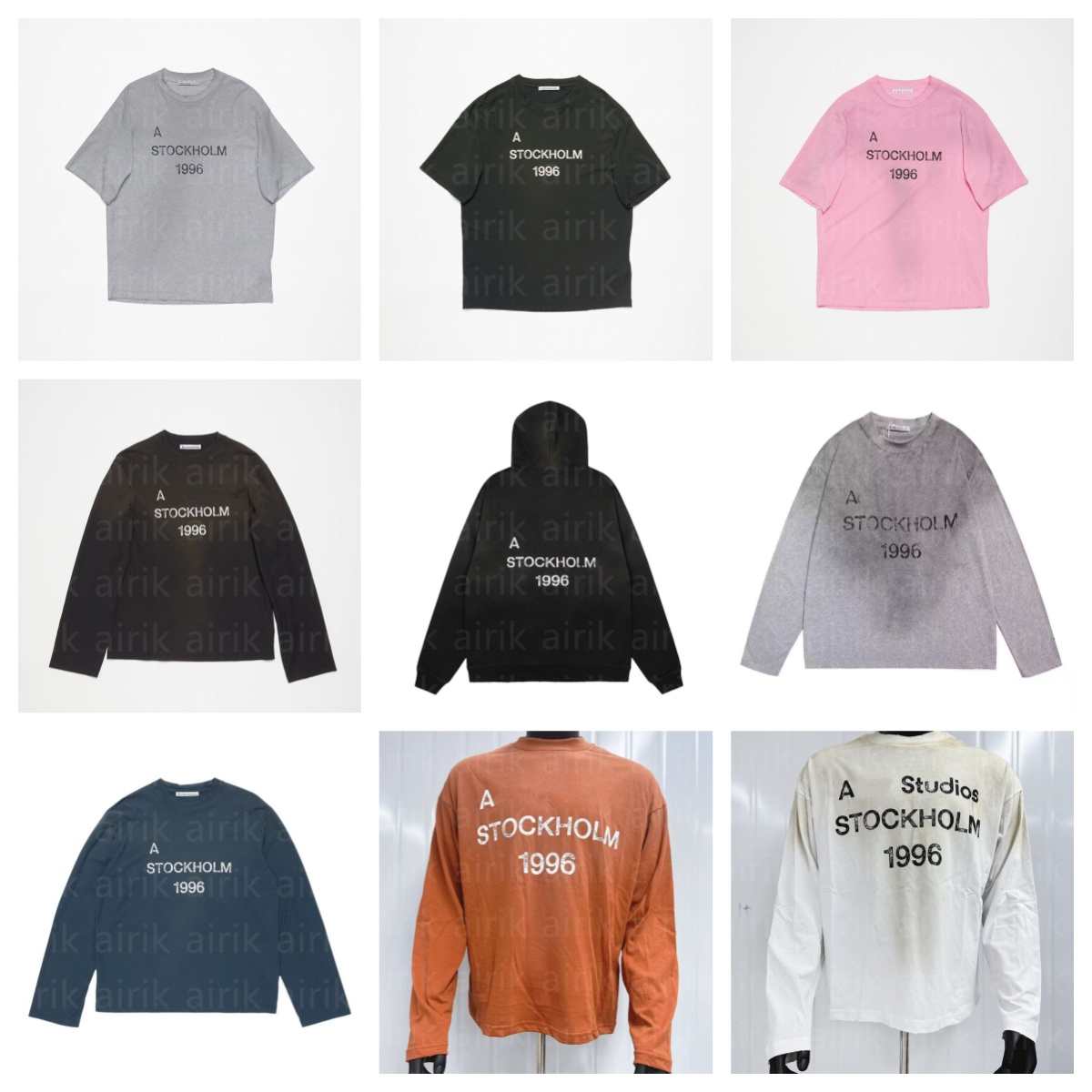 Men Shirts Hoodies Designer Washed acnelies shirt Sleeve Designer Casual Fashion Skateboard hoodie Men Women long sleeve Washed Styles cotton Sweatshirt