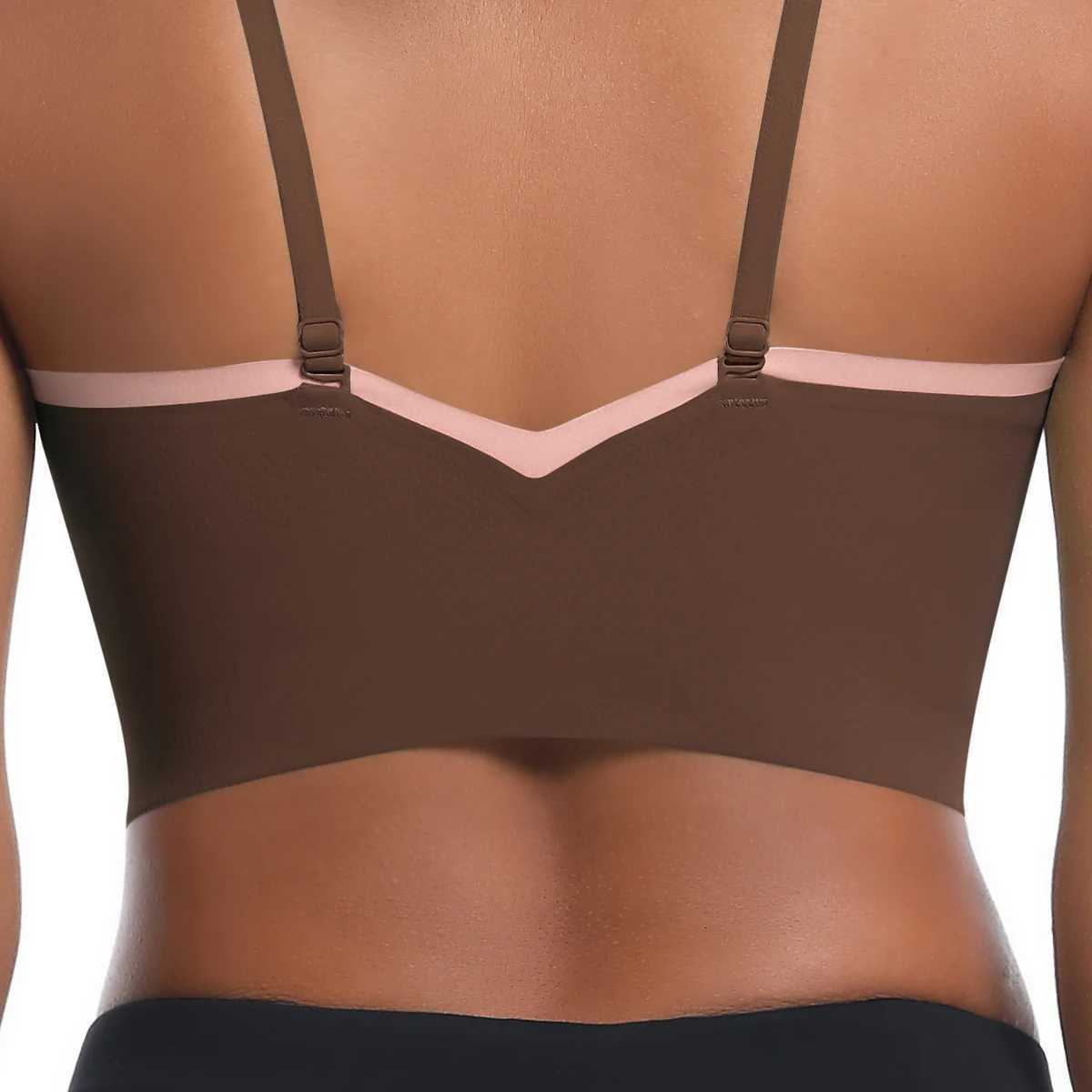 Yoga Bra Women Sports Bra Fitness Yoga Vest Training Gym Yoga Underwear Cross Straps Double Tone Color Running Yoga Tank Top Z20260319