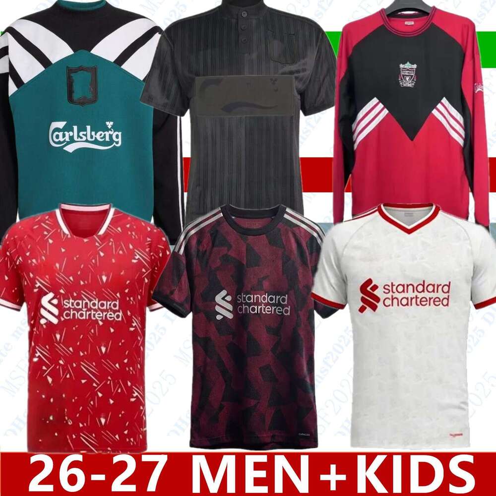 liverpool 25 26 27 The Reds Mohamed ISAK WIRTZ MAC ALLISTER Home Away men Soccer Jersey NGUMOHA FRIMPONG GRAVENBERCH VIRGIL SZOBOSZLAI M.SALAH EKITIKE Curti
