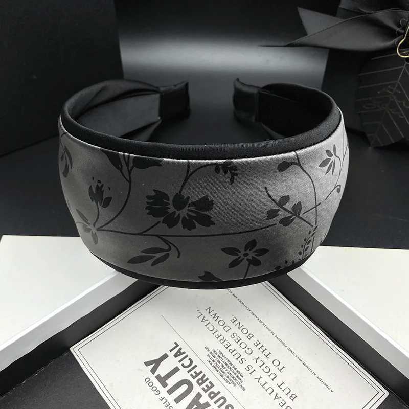 New printed hairpin headband for women with white hair covering wide edge hair compression and fashionable face wash headband H260319