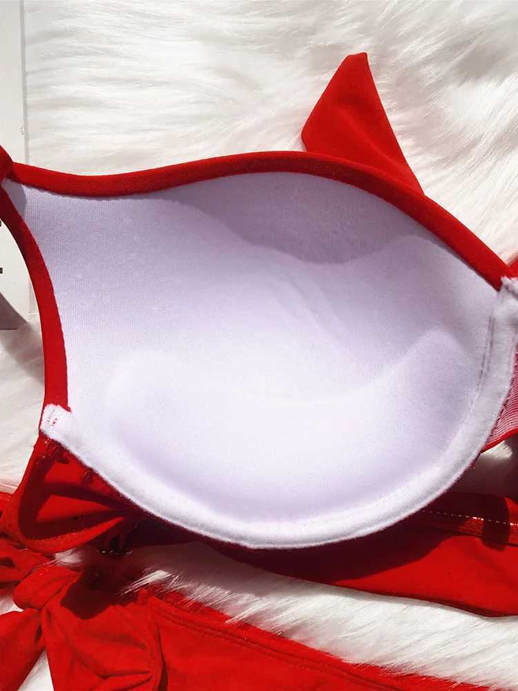 Sexy Knotted Underwired Bra Cup Bikini Women Swimsuit Female Swimwear Two-pieces Bikini Set Push Up Bikinis Bathing Suit SwimT260318
