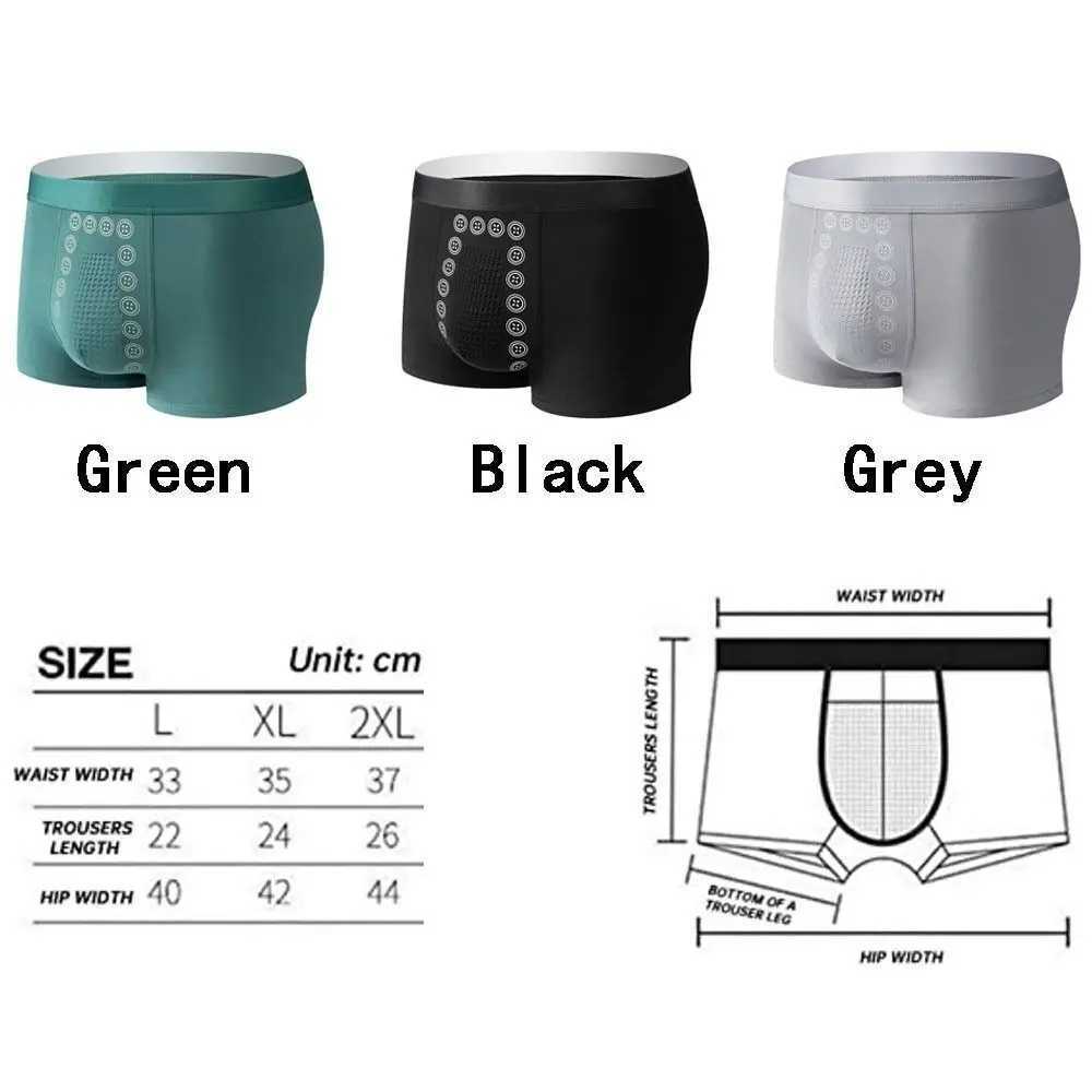 Breathable Magnetic Therapy Mens Underwear Polyester Fibre Mens Long-Lasting Underwear for Male Growth Tightening Delaying D2603191