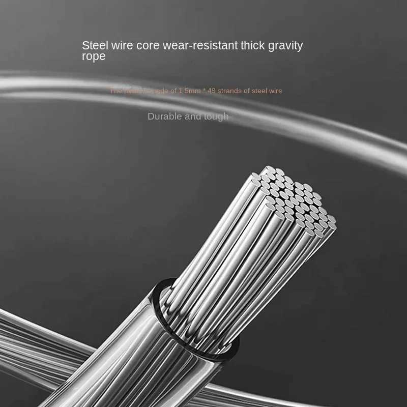 Self-Locking Bearing Skipping Rope Suitable for Human Aerobics Aluminum Alloy Handle Adjustable Rope Length Student Racing a03 M260319