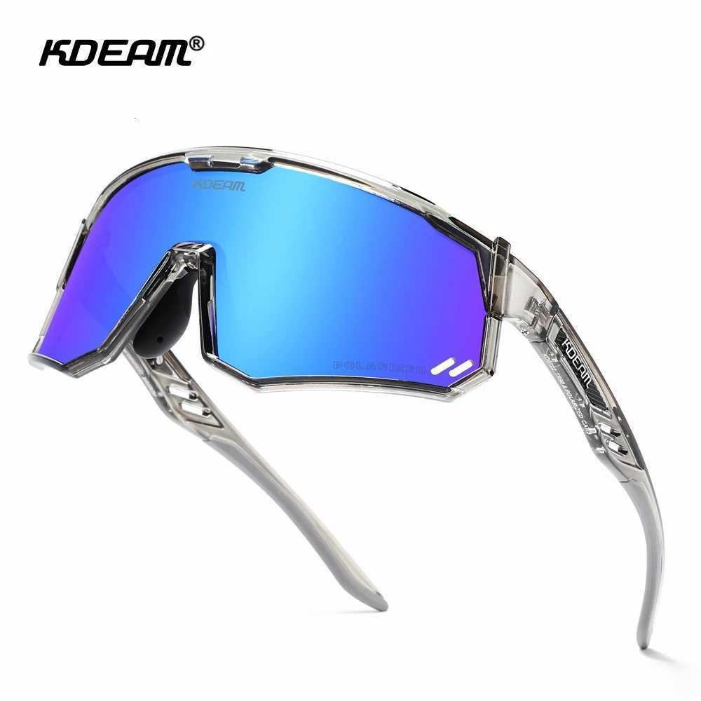 KDEAM High-End Sports Sunglasses Polarized Mens Cycling Glasses Dismountable TR90 Frame And Nose Pads Easy To Exchange H260319