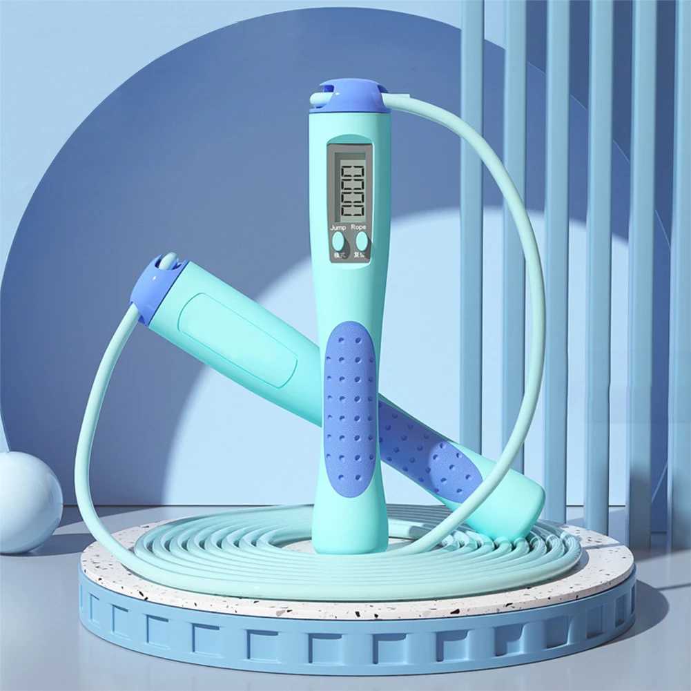 Counting Jump Rope Skipping Rope with Counter Digital Jump Rope Skipping Long Jump Rope for Gym Fitness Exercise M260319