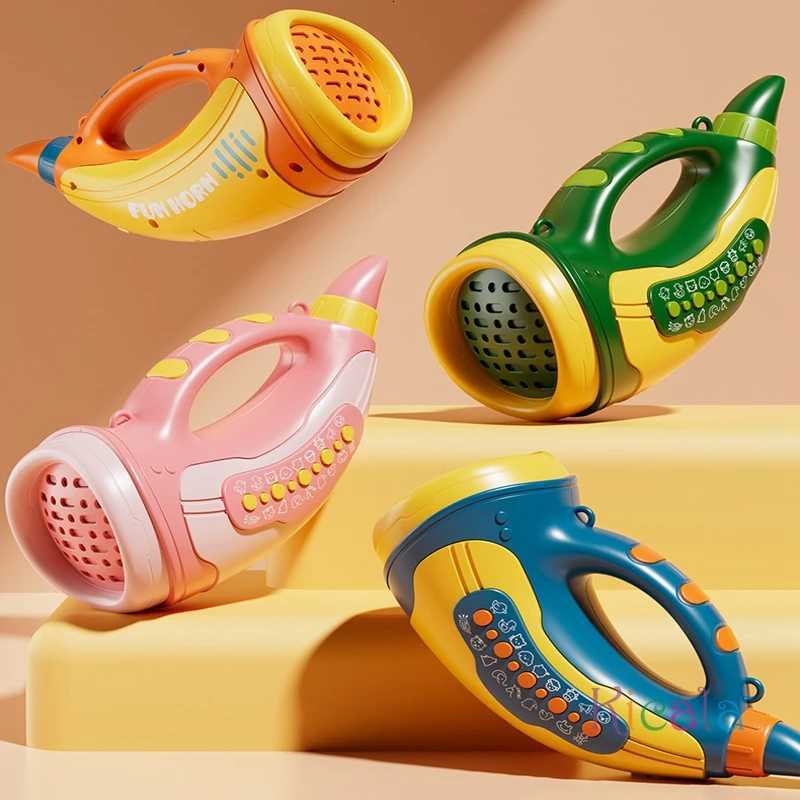 Kids Musical Blow Horn With 30 Realistic Animal Sounds Handheld Sound Amplifier Toy for Lung Capacity Fun Play Birthday Gift Y260319