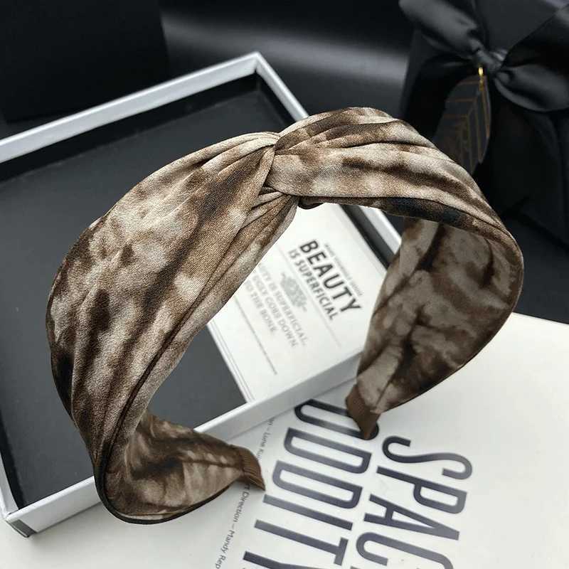 Fashionable fabric high-crown hair hoop for women adult wide-brimmed press-fit face-washing head hoop H260319