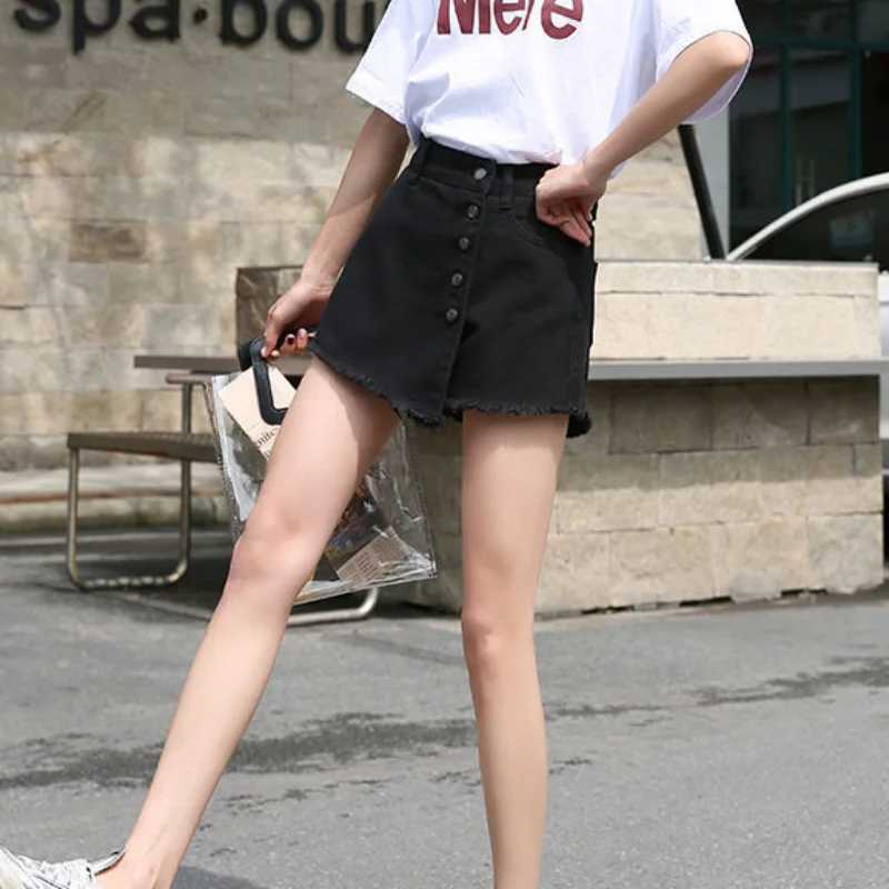 Womens Shorts Wide Short Pants for Women To Wear Baggy Culotte Skirt Office Work Denim Loose Jeans Classic Youthful Elasticty XL M260319