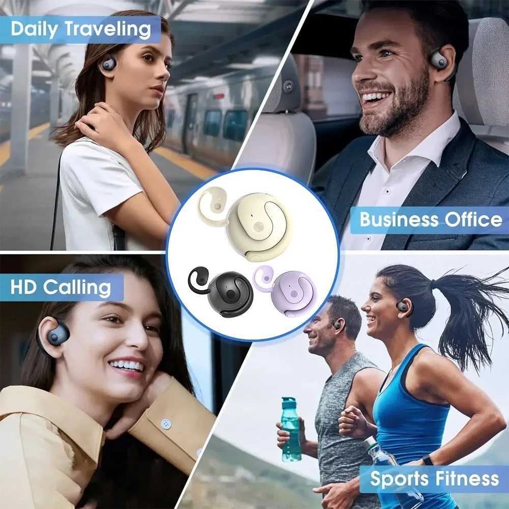 AI Translator Headphones 144 Languages Real Time Two-Way Translation Bluetooth headset for Business Wireless Waterproof Earbuds D260319