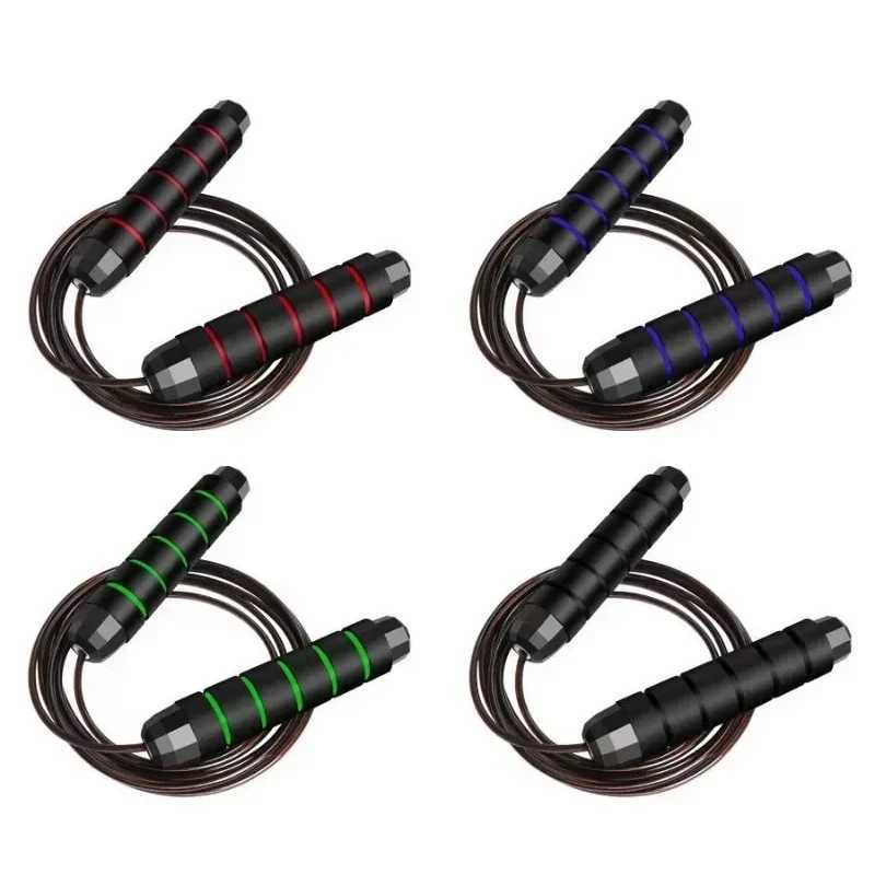 The New Jump Rope Steel Wire Skipping Exercise Adjustable Jumping Fitness Workout Training Home Sport Equipment Tangle-Free M260319