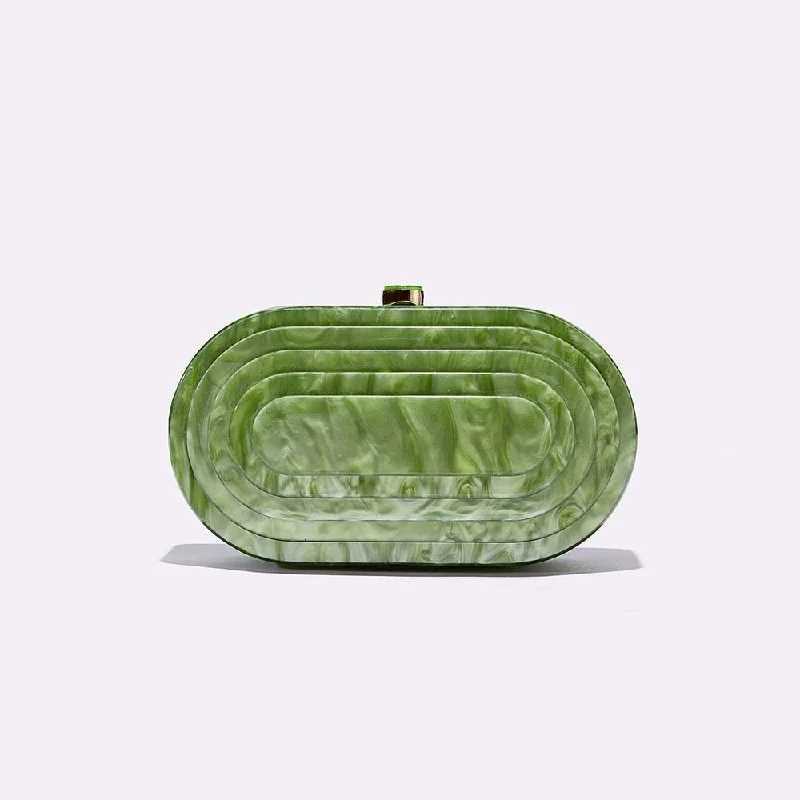 Summer Vintage Women Evening Bag Fashion Patchwork Acrylic Shoulder Chain Bag Elegant Party Clutch W260319 - view 3