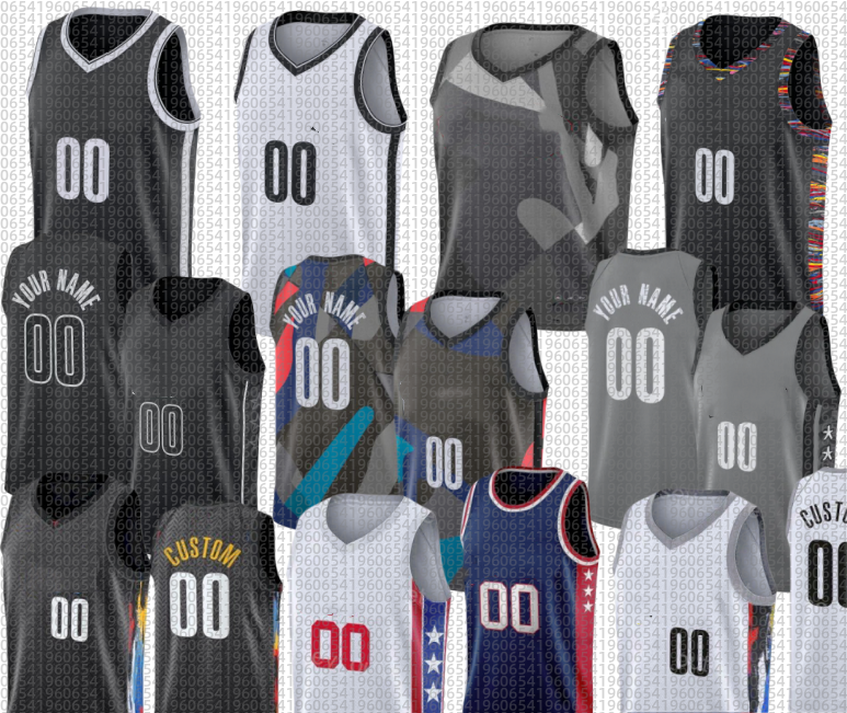 Nets Custom Michael Porter Jr. Noah Clowney Nic Claxton Egor Demin Ziaire Williams Ben Saraf Jalen Wilson Ochai Agbaji Josh Minott Chaney Johnson Basketball Jersey