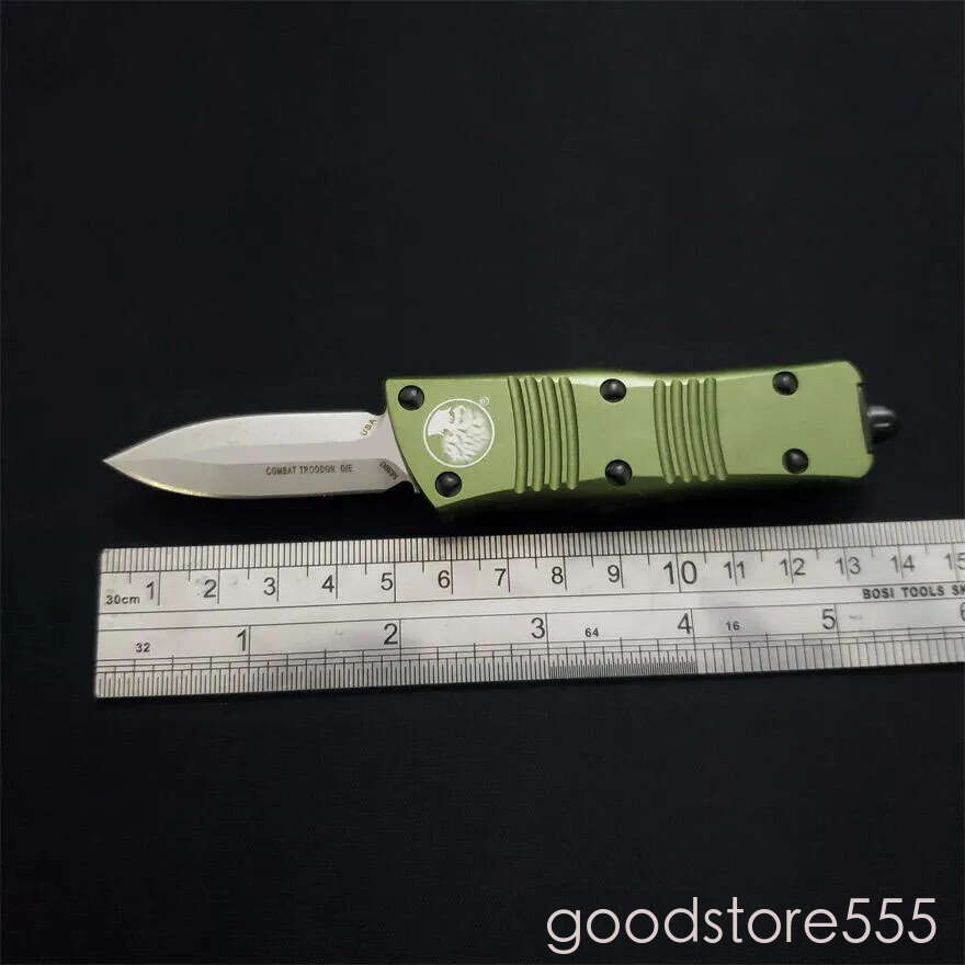 High End 5.8inch fixed blade knife 204P Mini Exocet couteau Knife Green Bounty Hunter Wallet Pocket Knives UT85 pocket knife EDC tools