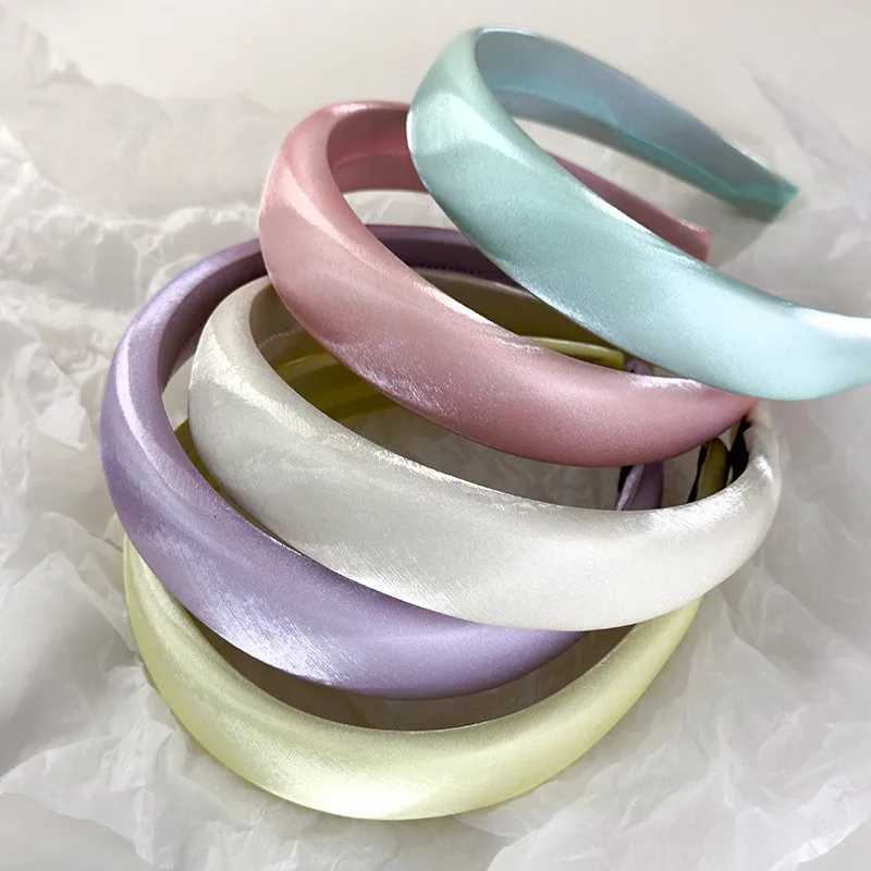 Satin Mercerized Sponge Headband Female Korean Temperament Hair Band Hair Accessories H260319