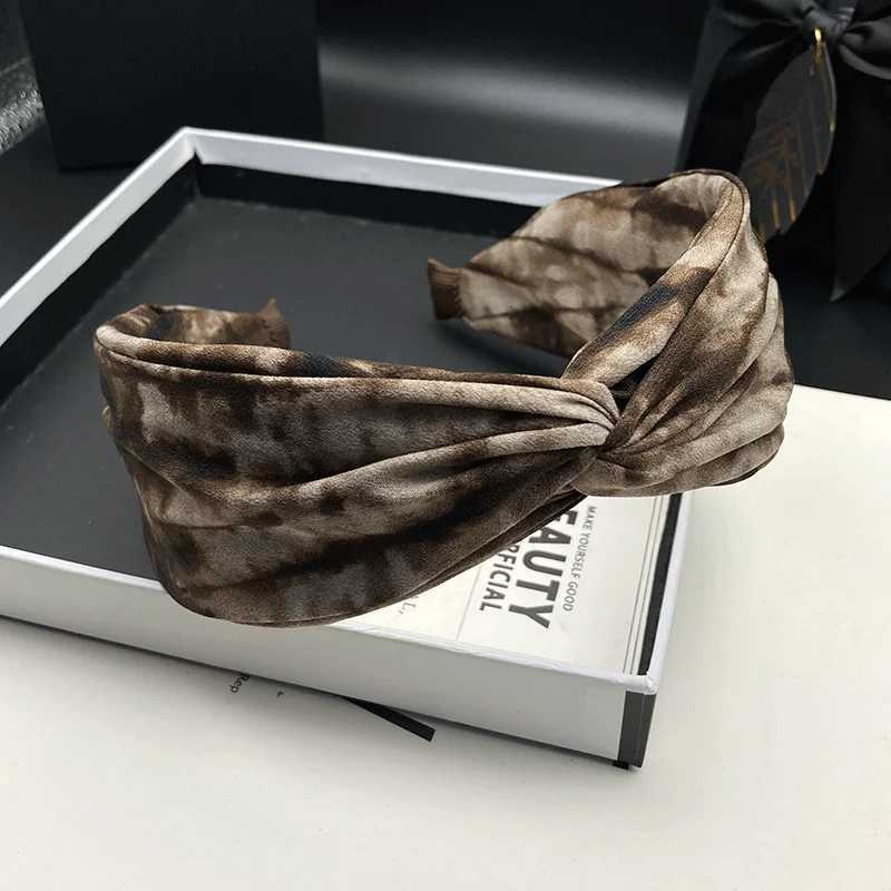 Fashionable fabric high-crown hair hoop for women adult wide-brimmed press-fit face-washing head hoop H260319