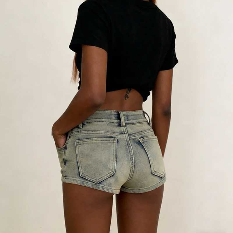 Summer Y2k Fashion Woman Skinny Thin Jeans Hot Sale Female Casual Short Pants Girls Chic Sexy Blue Denim Shorts M260319
