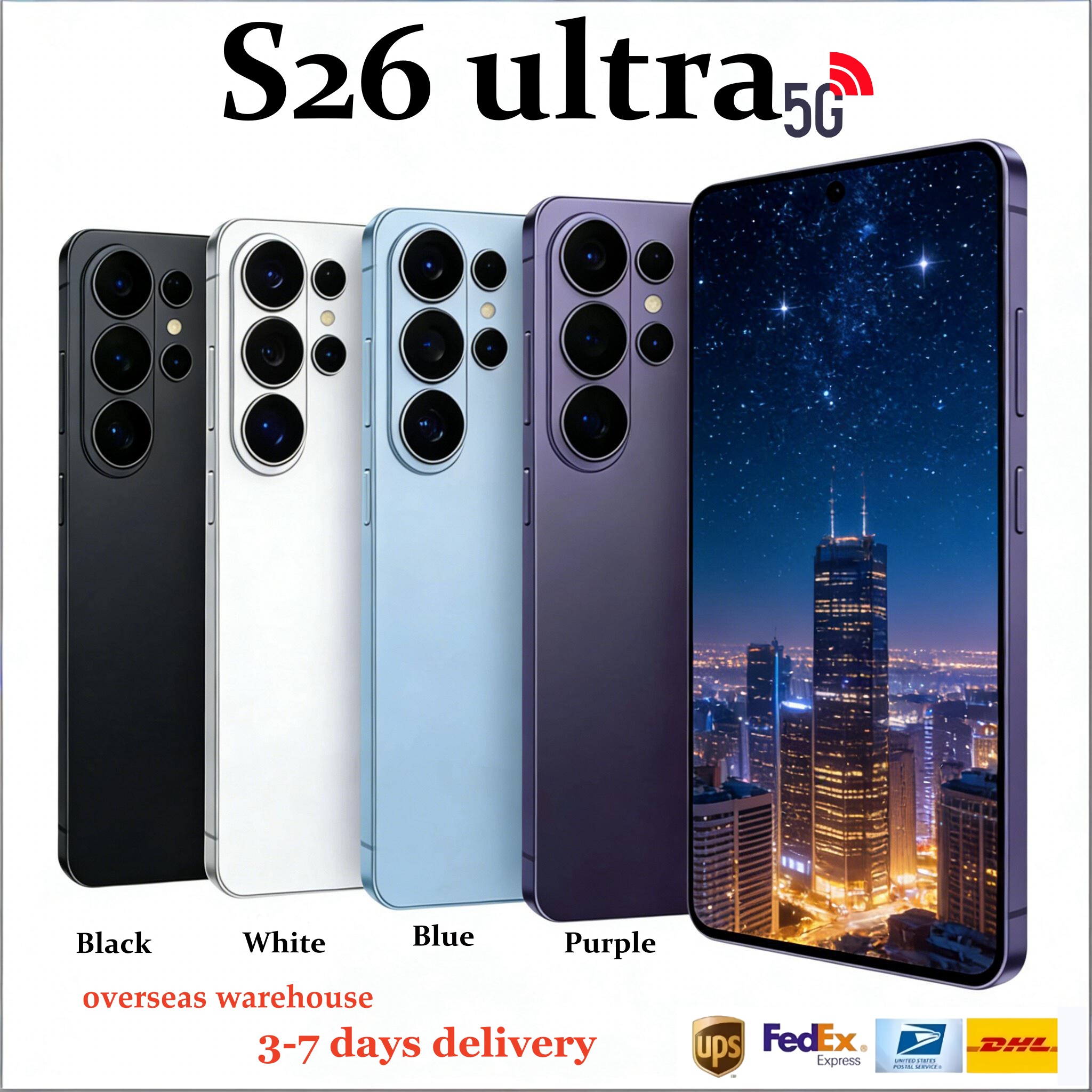 S26 S25 Ultra Full Touch Screen 5G cell phone Smartphone 6.9 Inch Camera Phone HD Display Face Recognition 16+1TB Local Warehouse