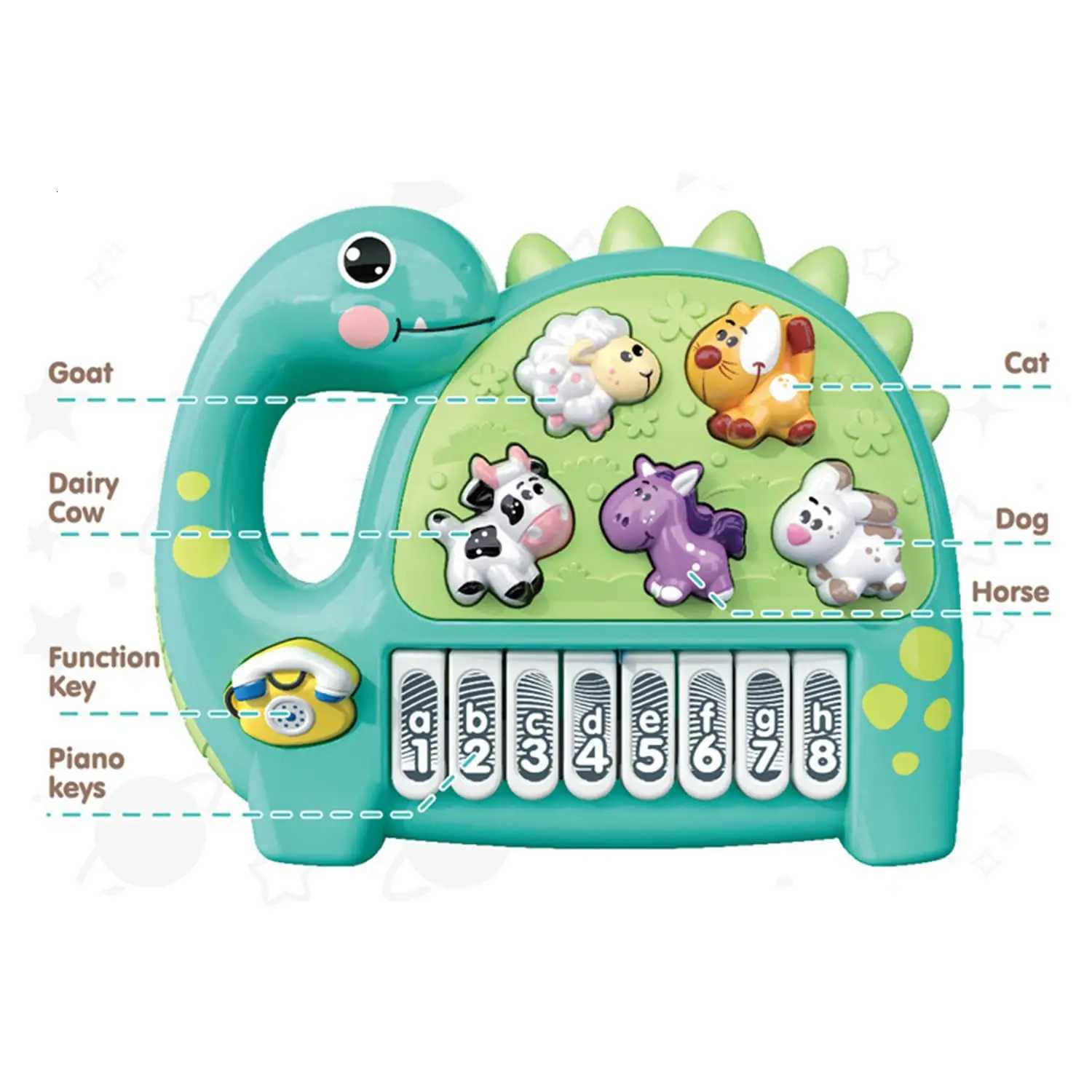 Kids Musical Instrument Animal Sound Toy Learning Toy Preschool Toy Rhythm Training Toy Fun Learning Toy Y260319