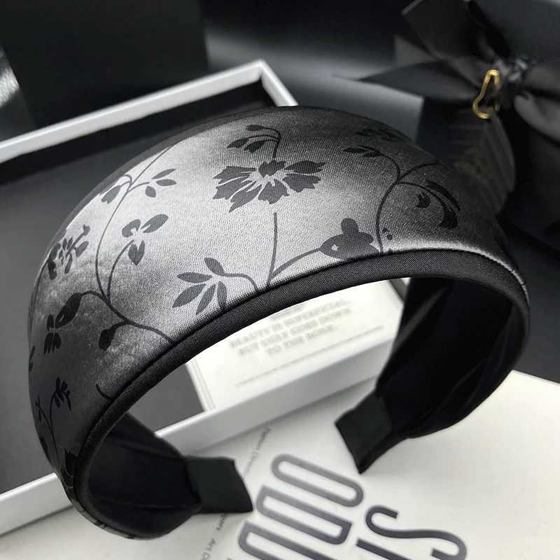 New printed hairpin headband for women with white hair covering wide edge hair compression and fashionable face wash headband H260319