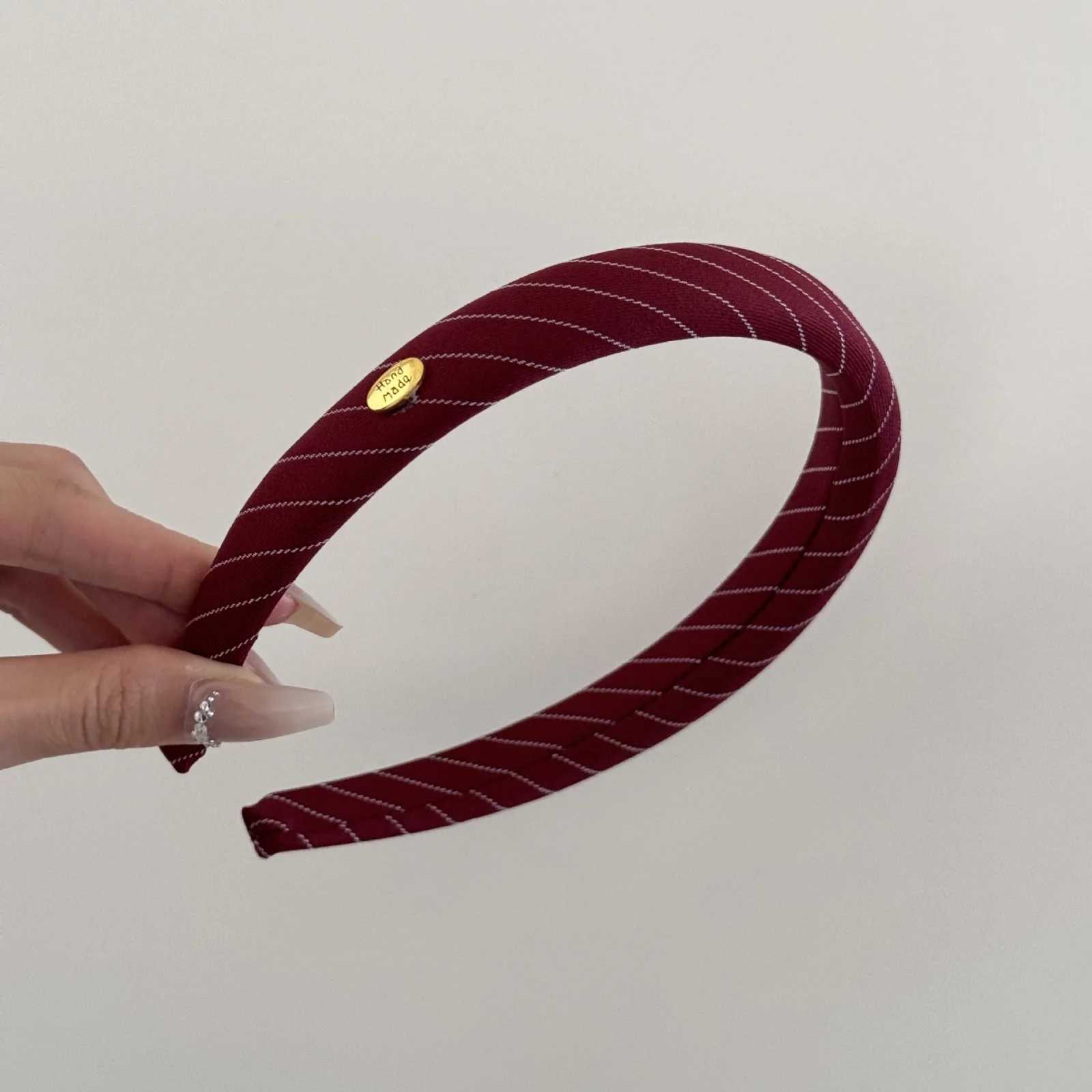 1PC Preppy Striped Headbands with Gold Accents 5-Pack School - Style Hairbands for Teens Cute Hair Accessories for Daily Wear H260319