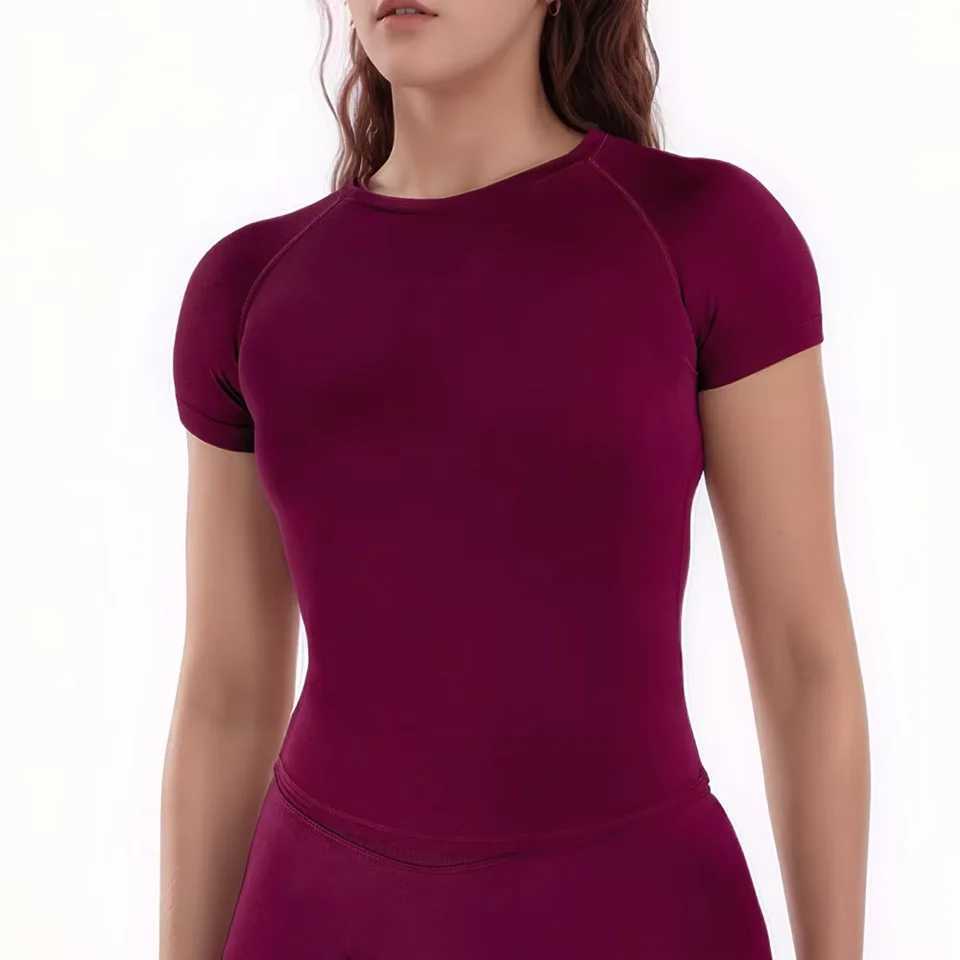 NCLAGEN Sport Shirt Women Fitness Impact Short Sleeve Top Gym Workout Yoga Blouse Quick Dry Breathable Running Tee Versatile Top Z20260319