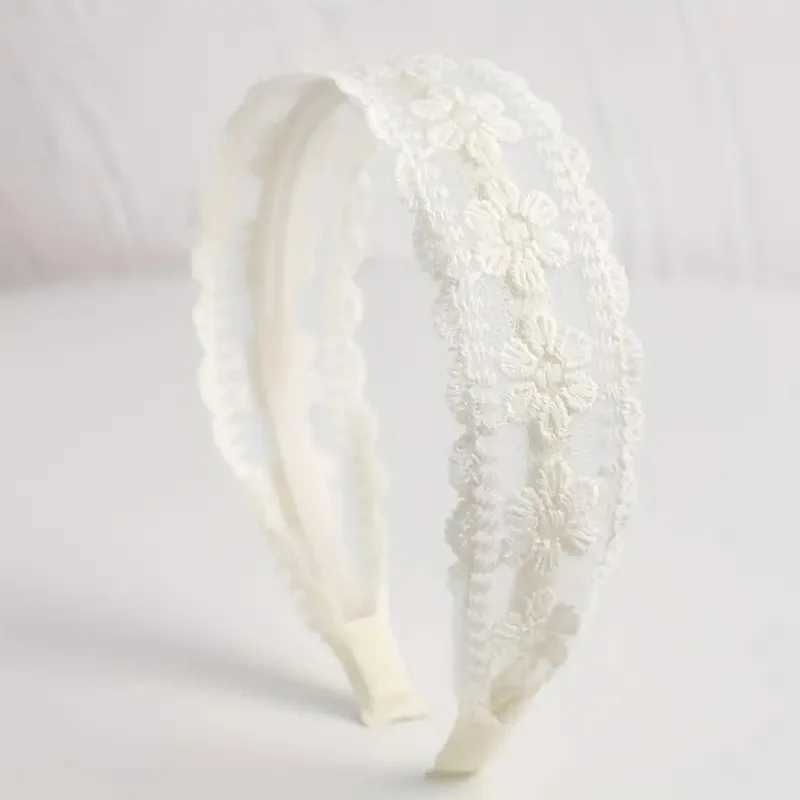 New Cute Elegant White Lace Hairbands Headband Women Kids Scrunchies Hair Head Hoop Band Accessories Headdress Headwear Ornament H260319