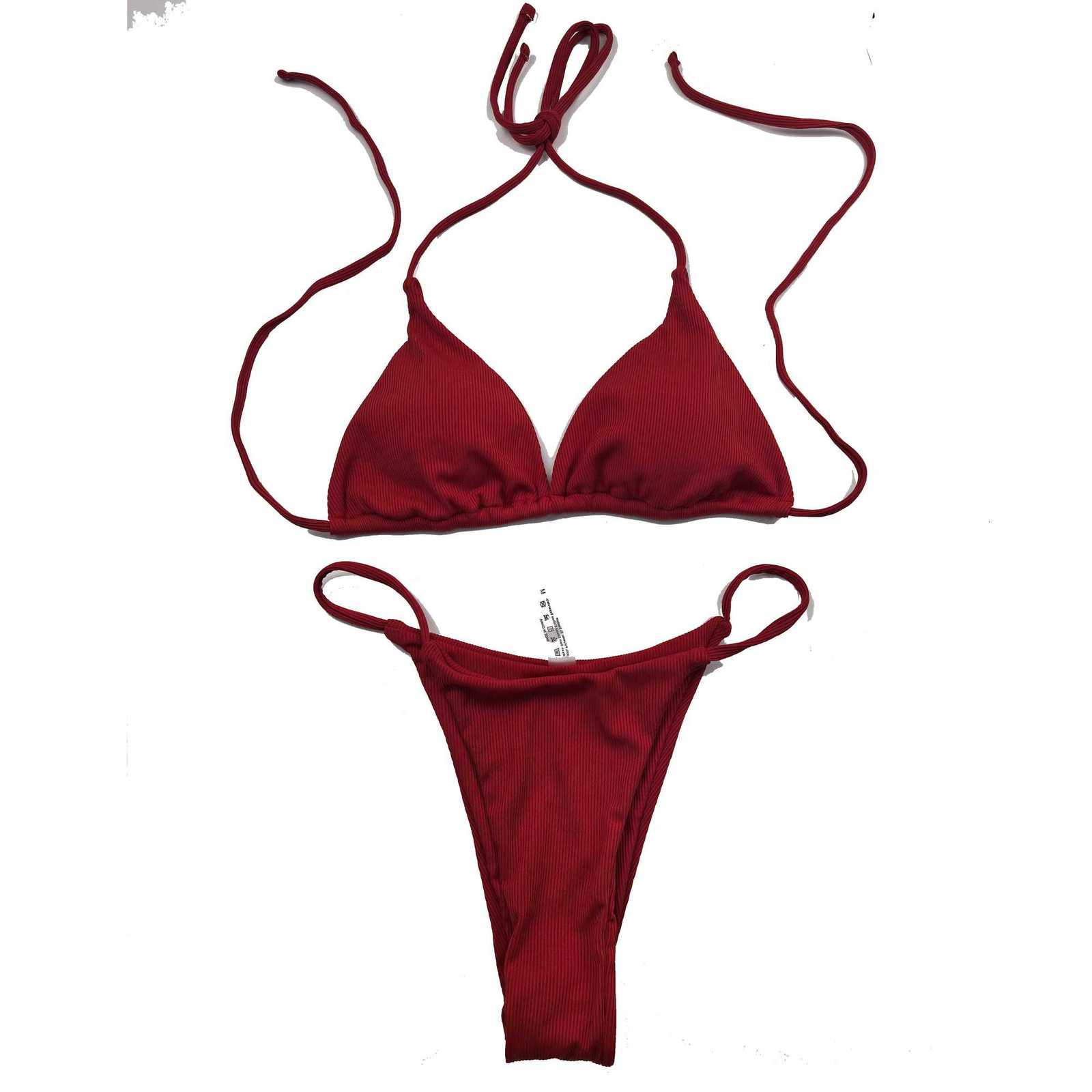 Customized womens new lace-up bikini swimsuit European and American sexy beach hot spring swimsuitT260318