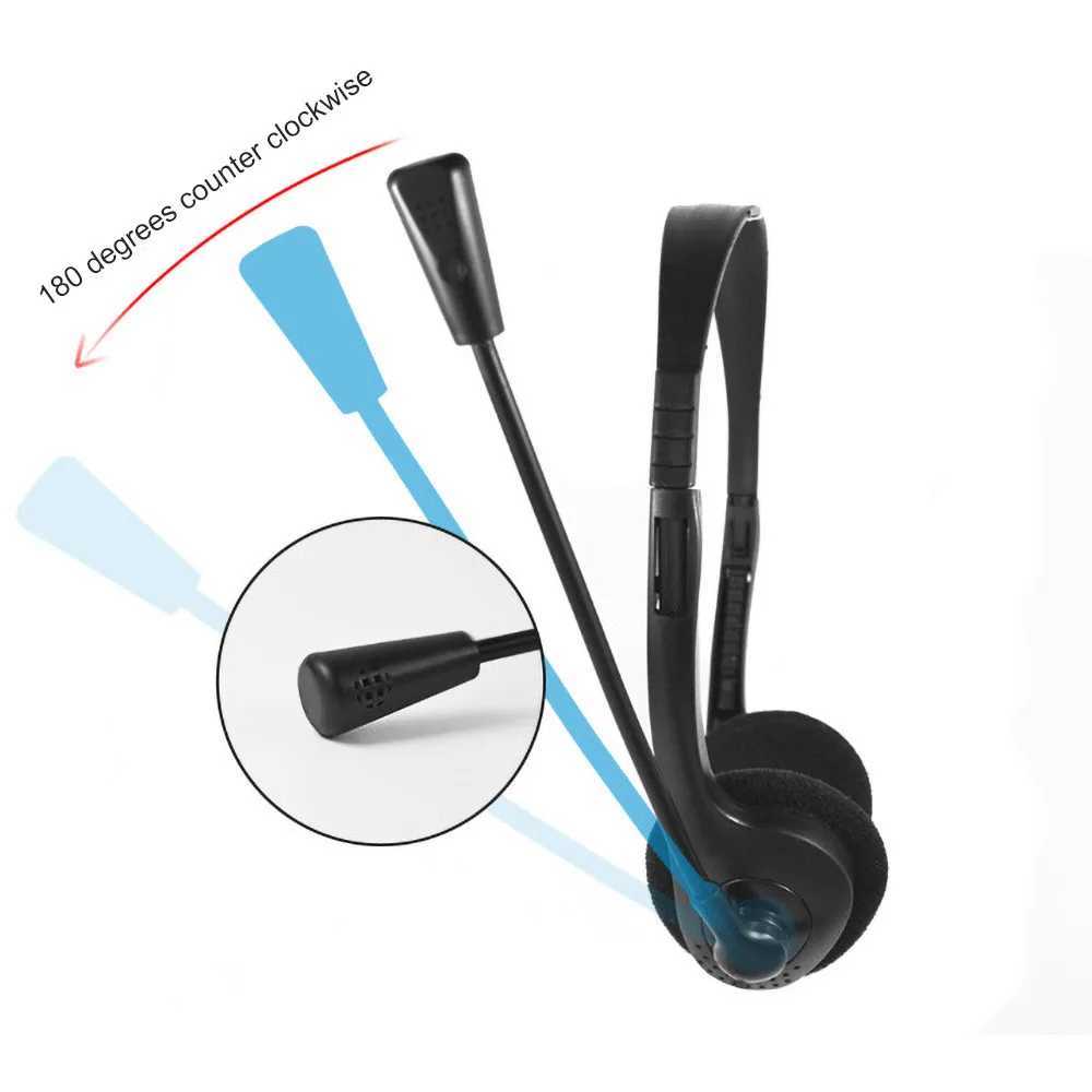 35mm Wired Gaming Earphone Headphone With Microphone 35mm Plug MIC VOIP Headset Skype for PC Computer Laptop D260319