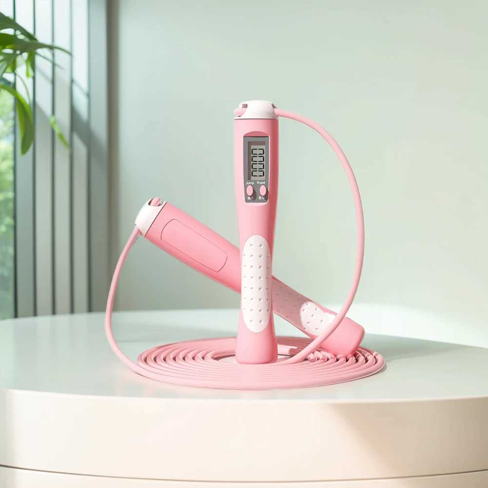 Counting Jump Rope Skipping Rope with Counter Digital Jump Rope Skipping Long Jump Rope for Gym Fitness Exercise M260319