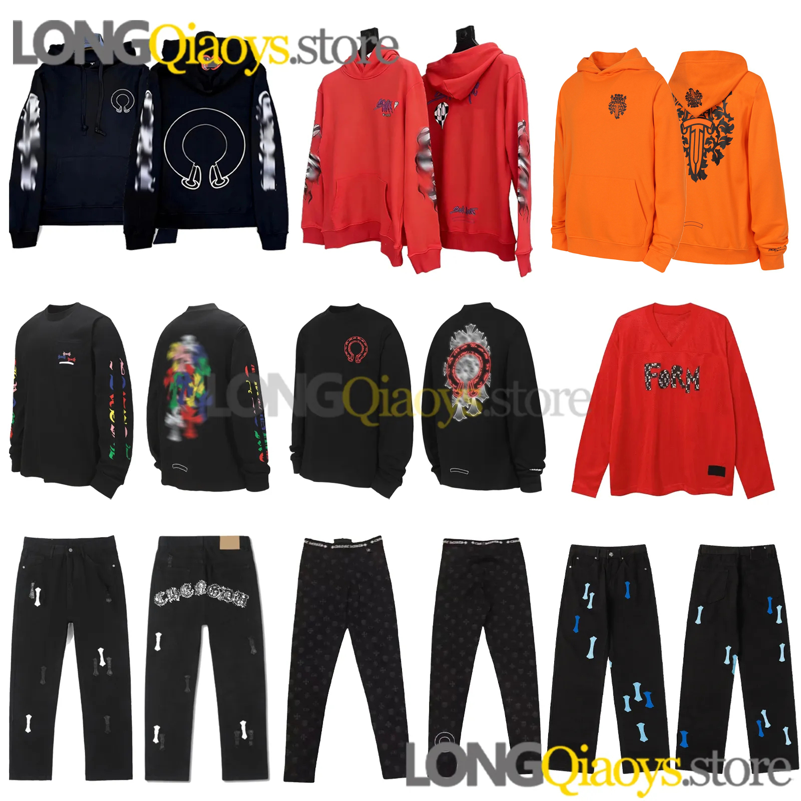 Chrome Designer Mens Hoodies Sweatshirts Pullover Leggings Hooded High Street Letter Prints for Women Sanskrit Top Tshirt long sleeve