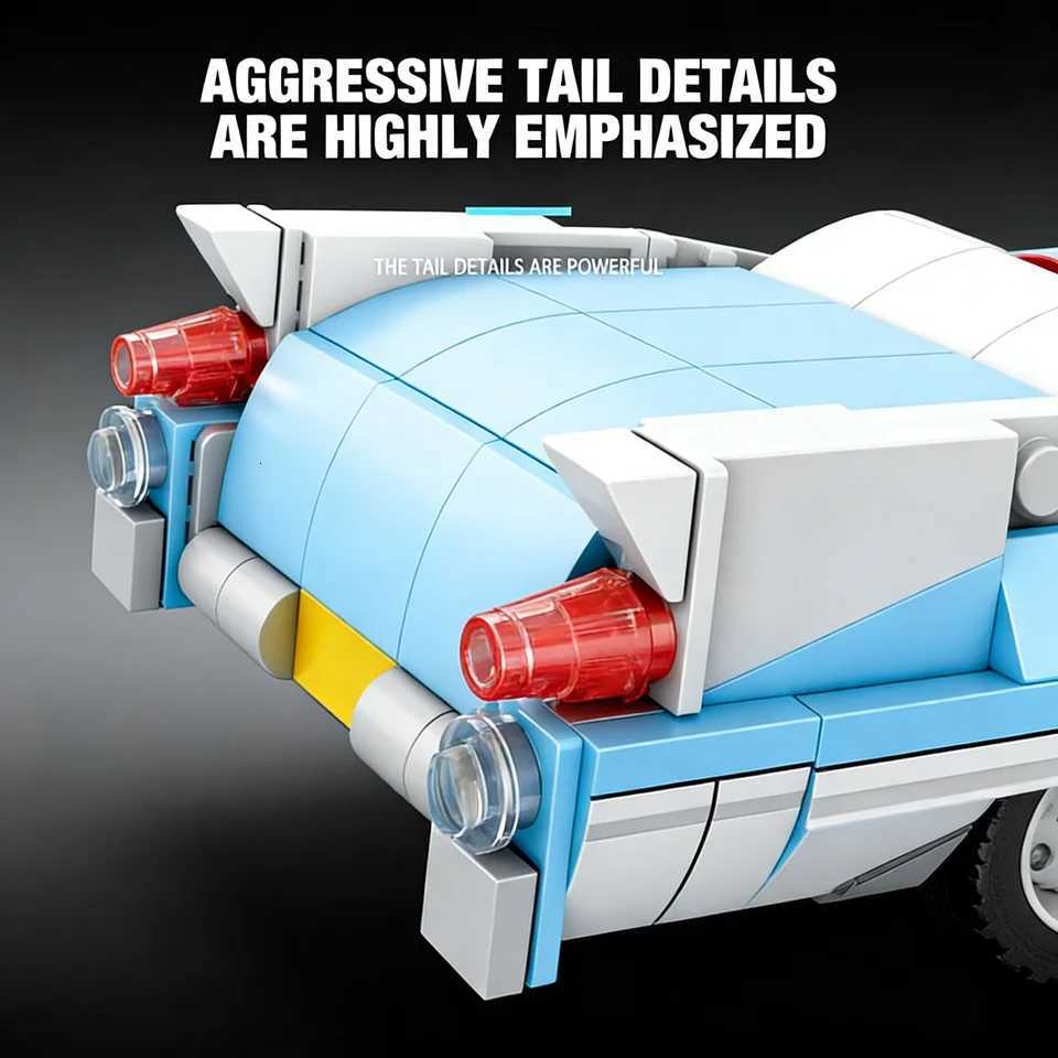 Reobrix 809 Building Block Vehicle ModelDIY Assembly Puzzle Toy Home Party Decor Collectible Bricks Festival Gift for Kids Y260319