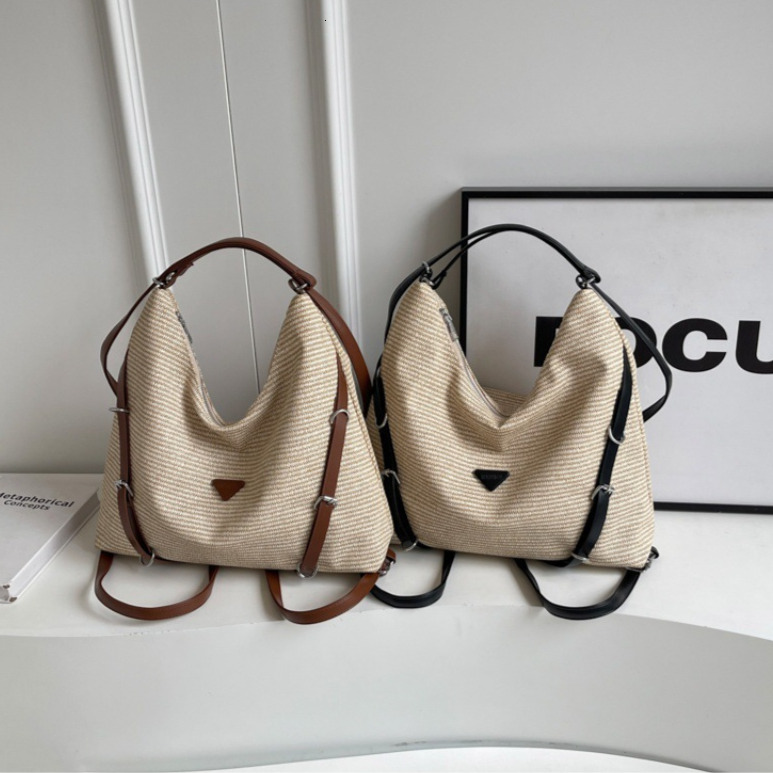 2026 Luxury Brand Women's Retro Shoulder Bag Trendy Large Capacity Commuting Backpack Versatile Lightweight Leisure Vacation Travel Bag Fashion H