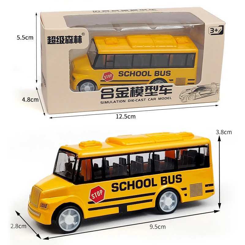 High Quality Cool School Bus Toy Simulate Exquisite Interesting Body For Yellow Bus With Pull Back Mechanism Y260319