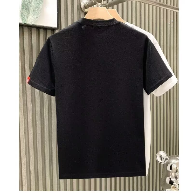 Pure Cotton ort Sve T-irt Men's Summer Chinese Style New round Ne Loose Casual Match All Cotton Embroidery Lion Print Tee