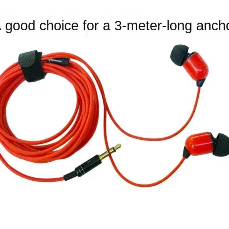 Wired In Ear Earphones 3 Meters 3m Long Line Jack 35mm Computer Headset Headphones 5 Generation Earplug TV PC Headsets D260319