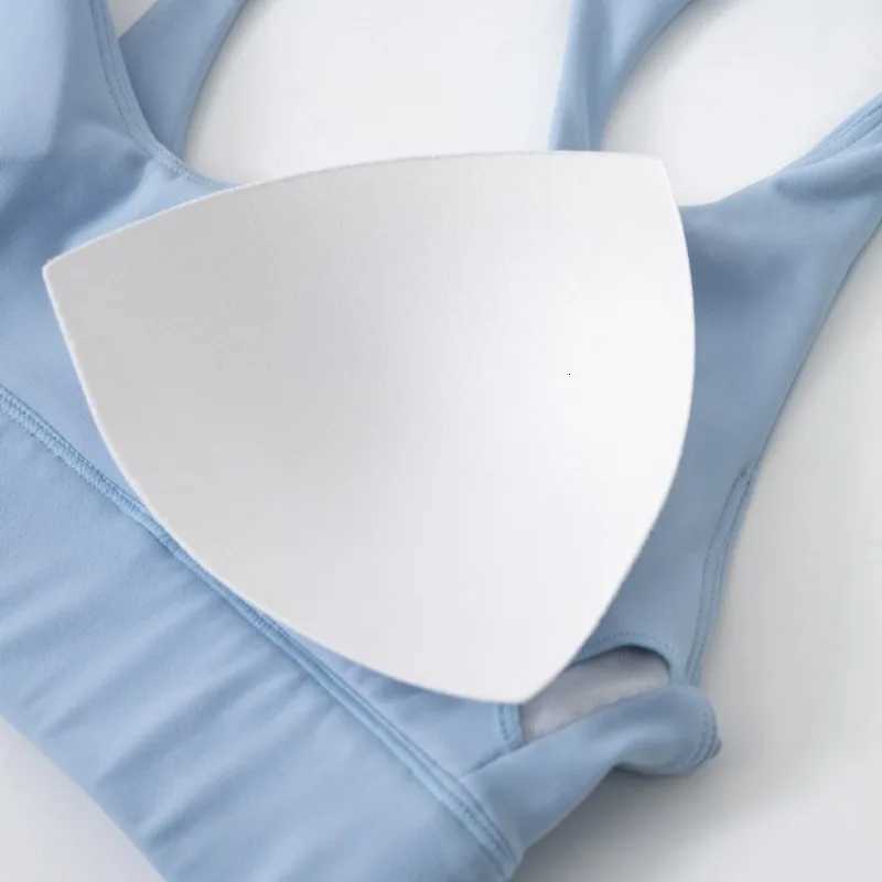 Sports Yoga Bra Women Removable Chest Cushion Bra Halter Top High Support Push-up Open Back Gym Wear Fitness Workout Underwea Z20260319