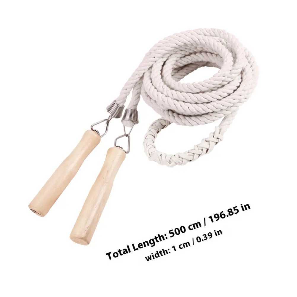 Long Skipping Rope Soft Flexible Cotton Linen Material Anti Slip Handle Team Jump Rope Group Game Supply Team Game Prop M260319