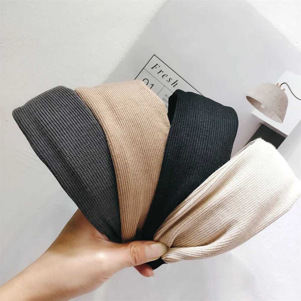 Wide Women Hairband Solid Lace Turban Solid Elastic Hair Bands Hair Accessories Headband for Women Girls Headdress Dropship Gift H260319