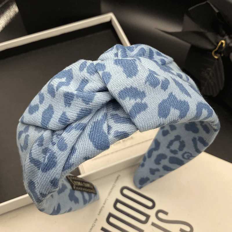 Fashionable internet celebrity new leopard print hair clip headband for women with high skulls versatile for outdoor shopping H260319