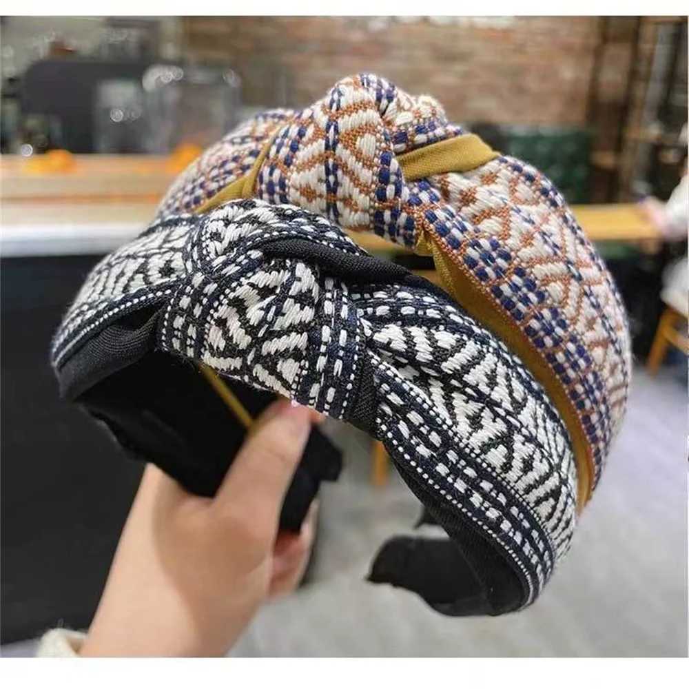 Knotted Wide Hairbands For Women Girl Headbands Fashion Fabric Hair Bands Female Bohemia Hair Hoop Hair Accessories Gift H260319